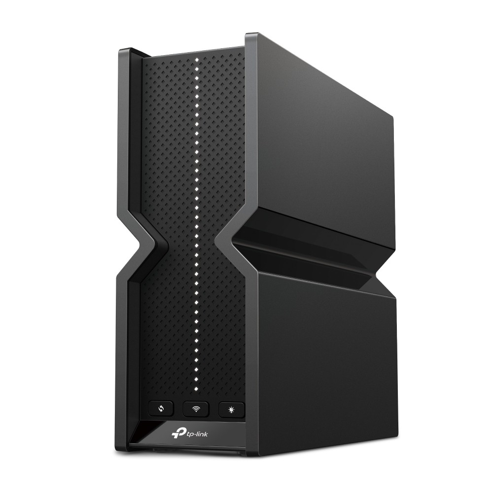 TP Link - BE15000 Tri-Band Wi-Fi 7 Router - Black (Refurbished)