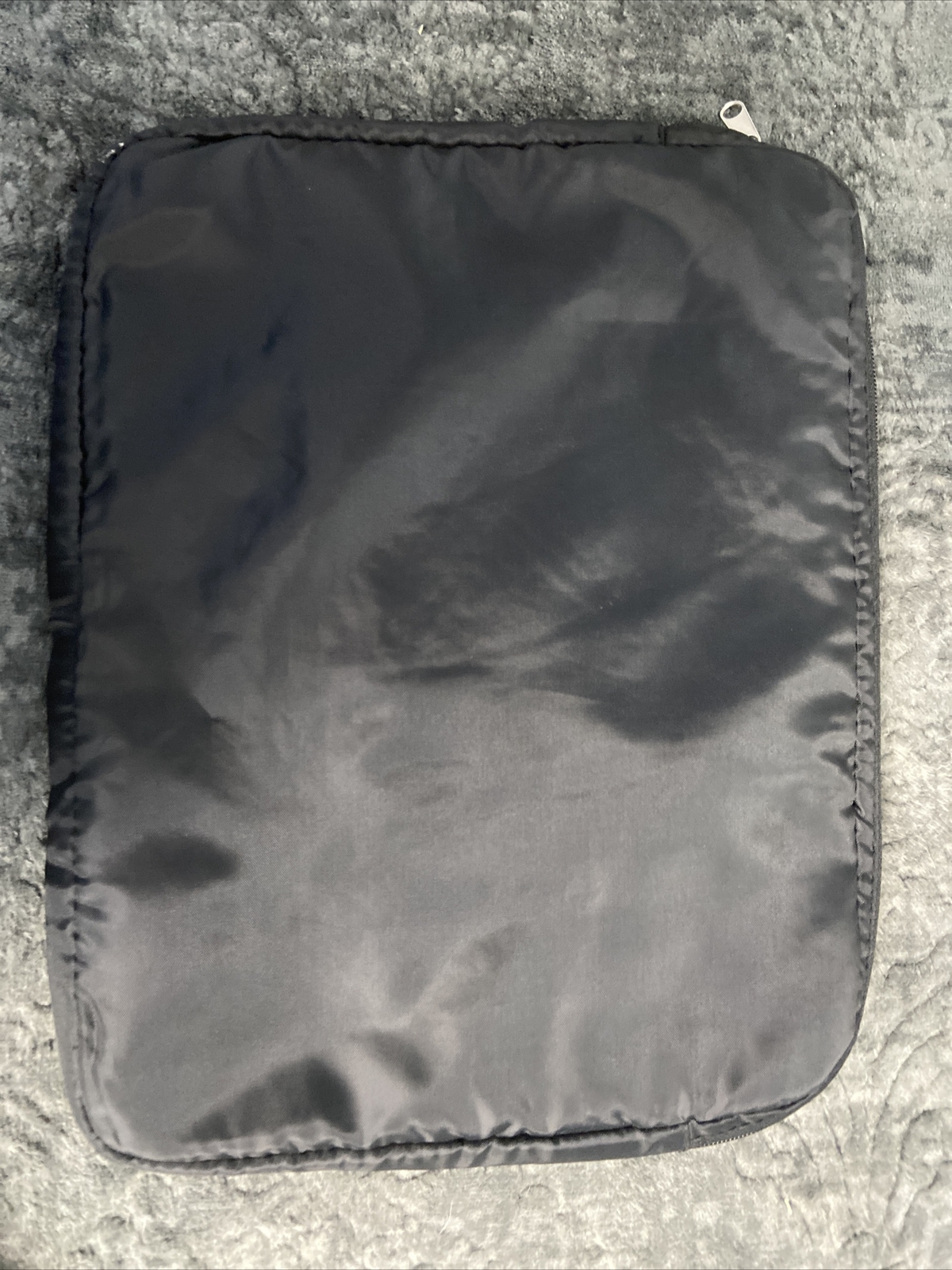 Black Carry All Zipper  Patted Laptop Sleeve Case 17 In