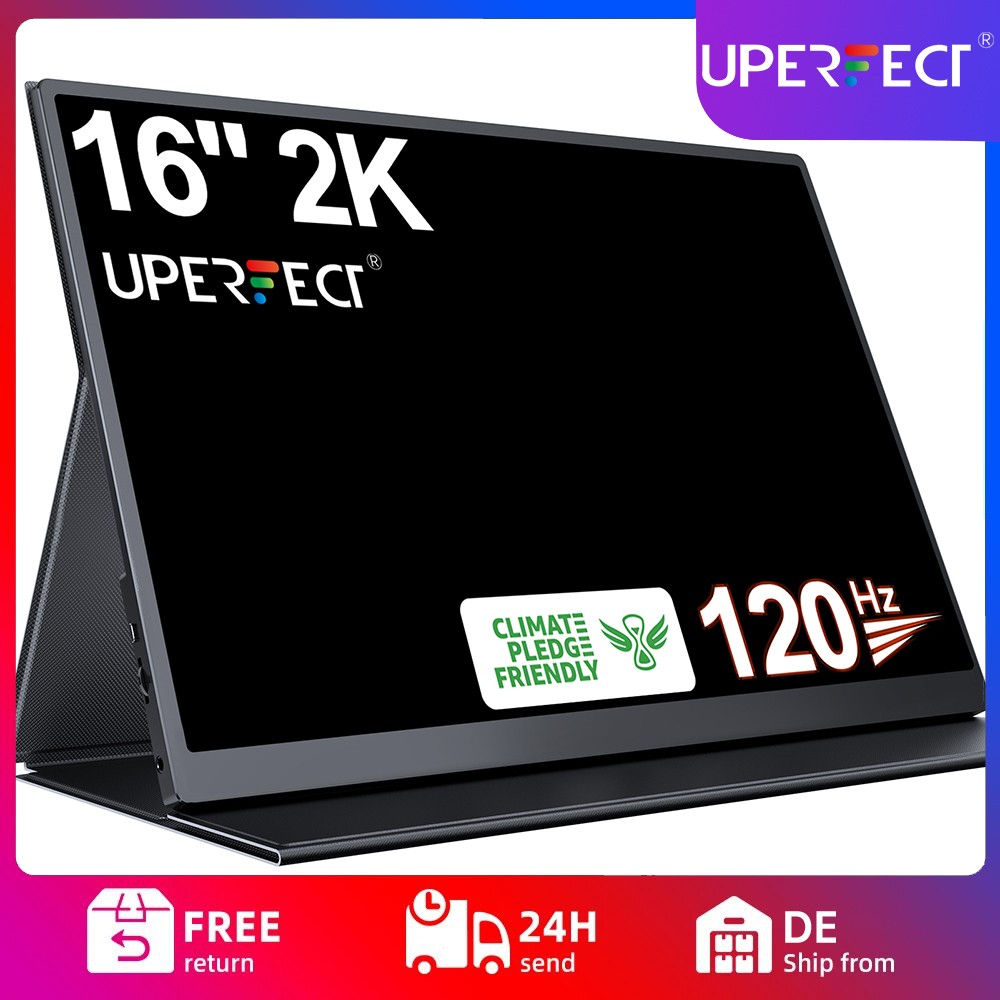 16.0" 2K 2560*1600 HDR HD Monitor IPS LCD Screen 120Hz Display For Laptop PS6 PC