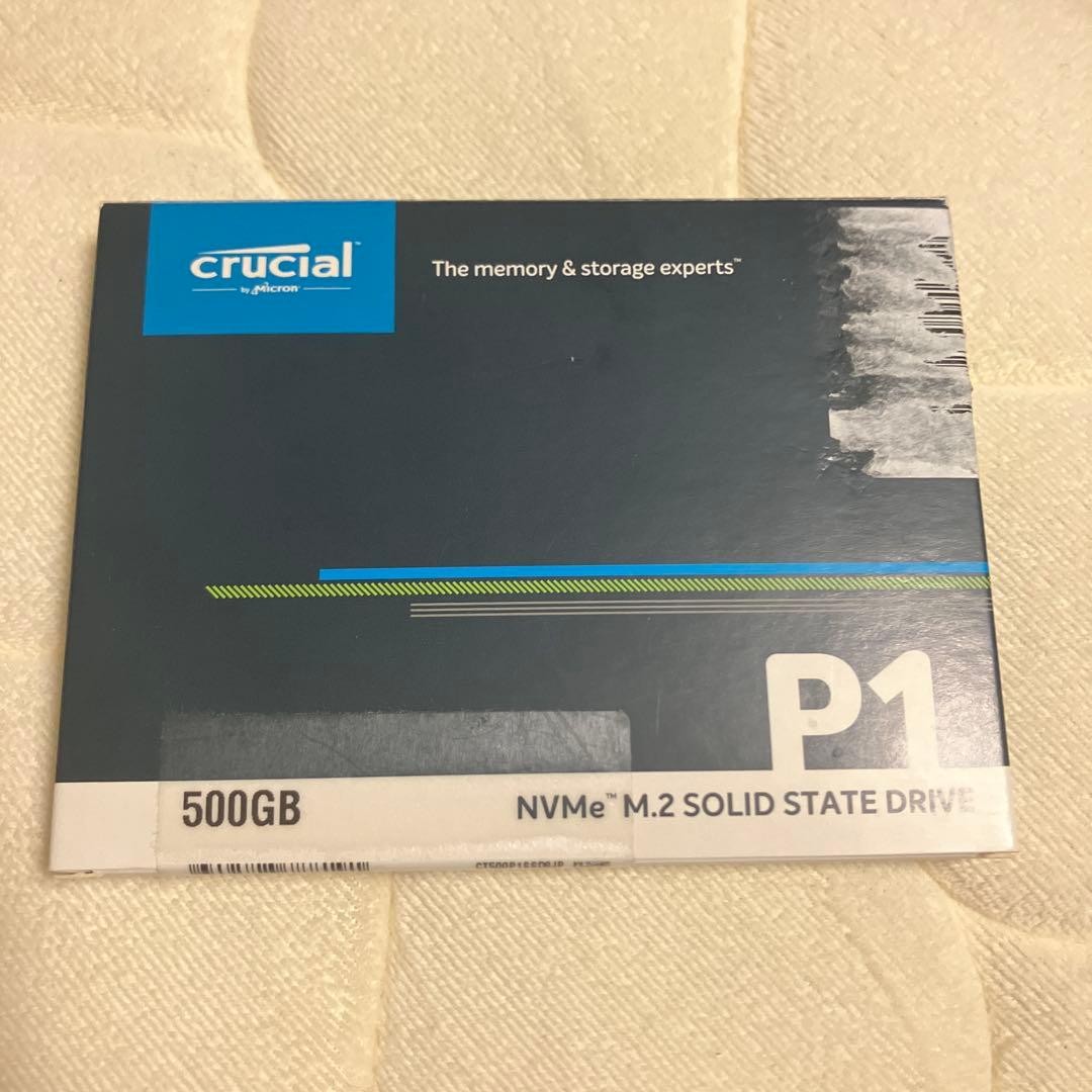 Crucial P1 500GB NVMe M.2 2280 PCIe Gen3 x4 SSD