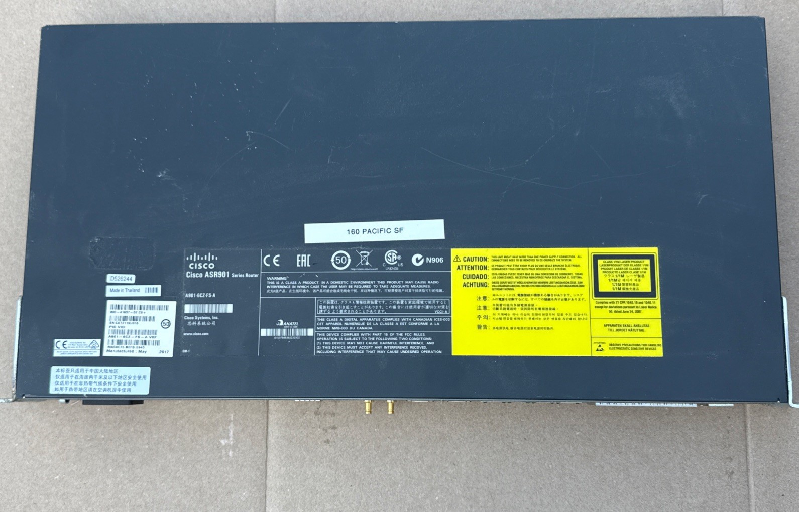 Cisco ASR901 A901-6CZ-F-A V03 Aggregation Services Router #ab