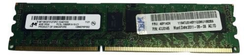 IBM 49Y1424 4GB 1RX4 PC3L-10600R ECC REG Memory 47J0145