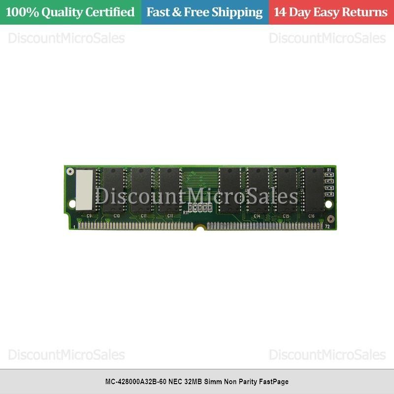 MC-428000A32B-60 NEC 32MB Simm Non Parity FastPage