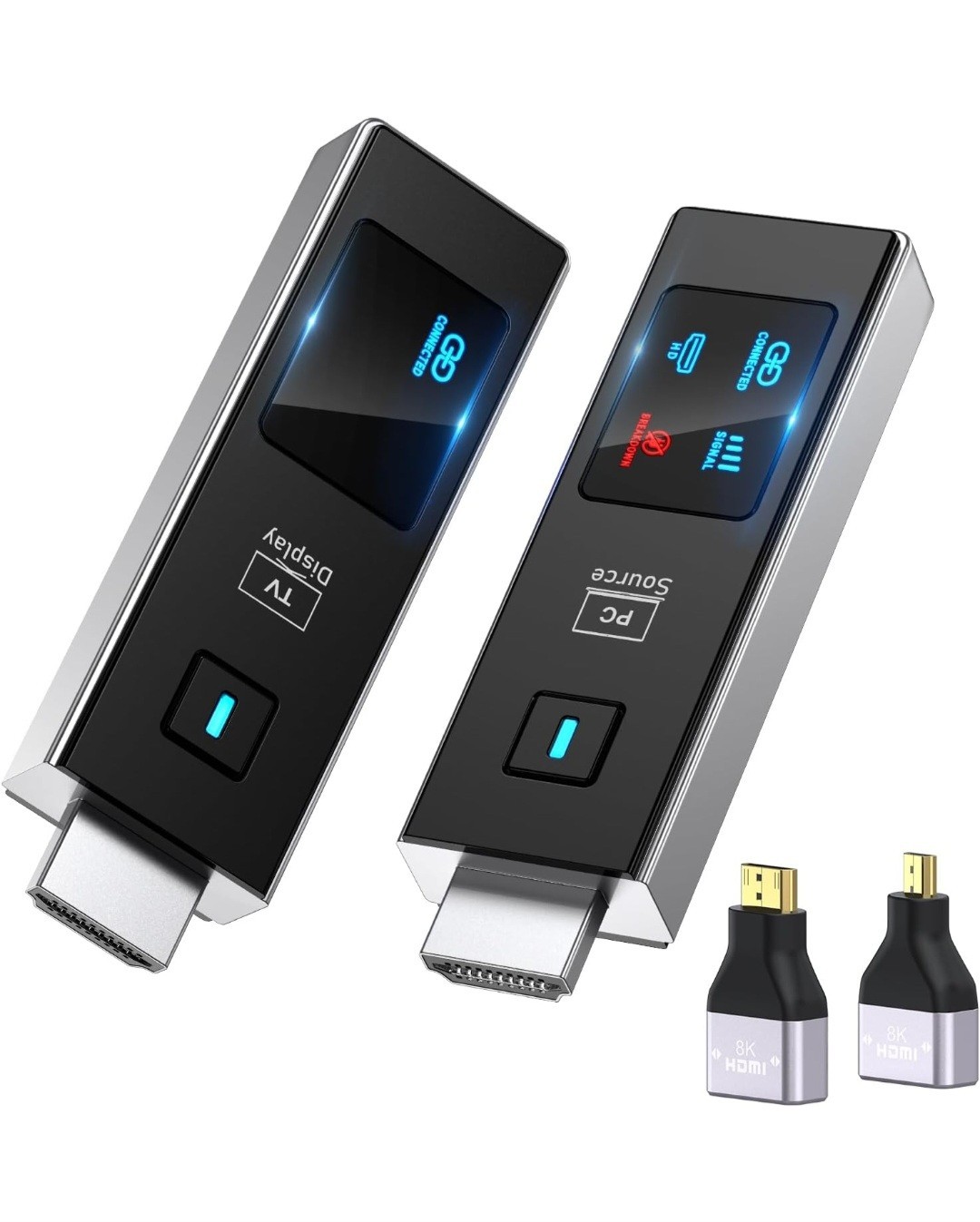 2026 New Wireless HDMI Transmitter & Receiver 360FT/110M Extender 4K Streaming
