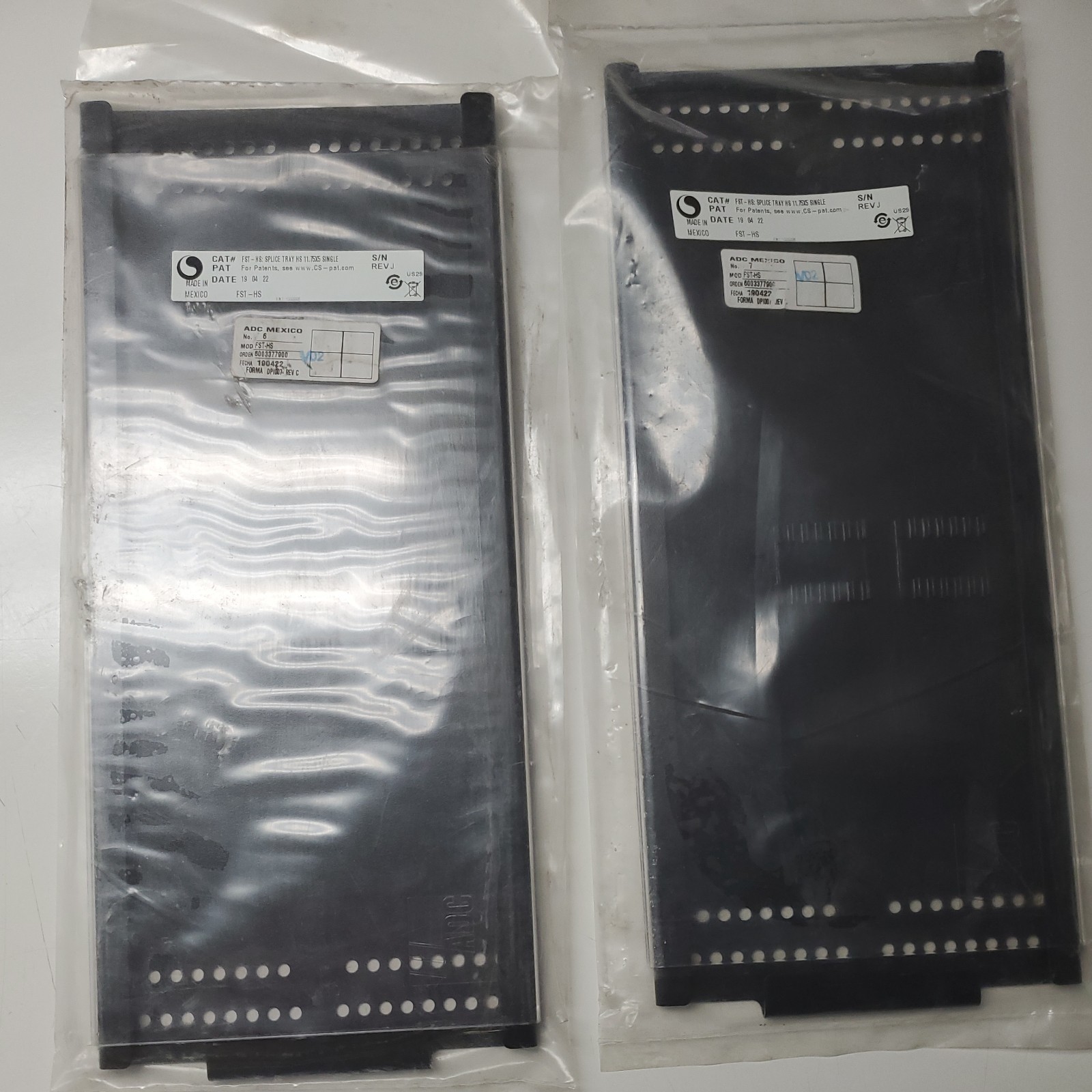 COMMSCOPE FST-HS FIBER OPTIC 48 SPLICE CAPACITY SPLICE TRAY BLACK