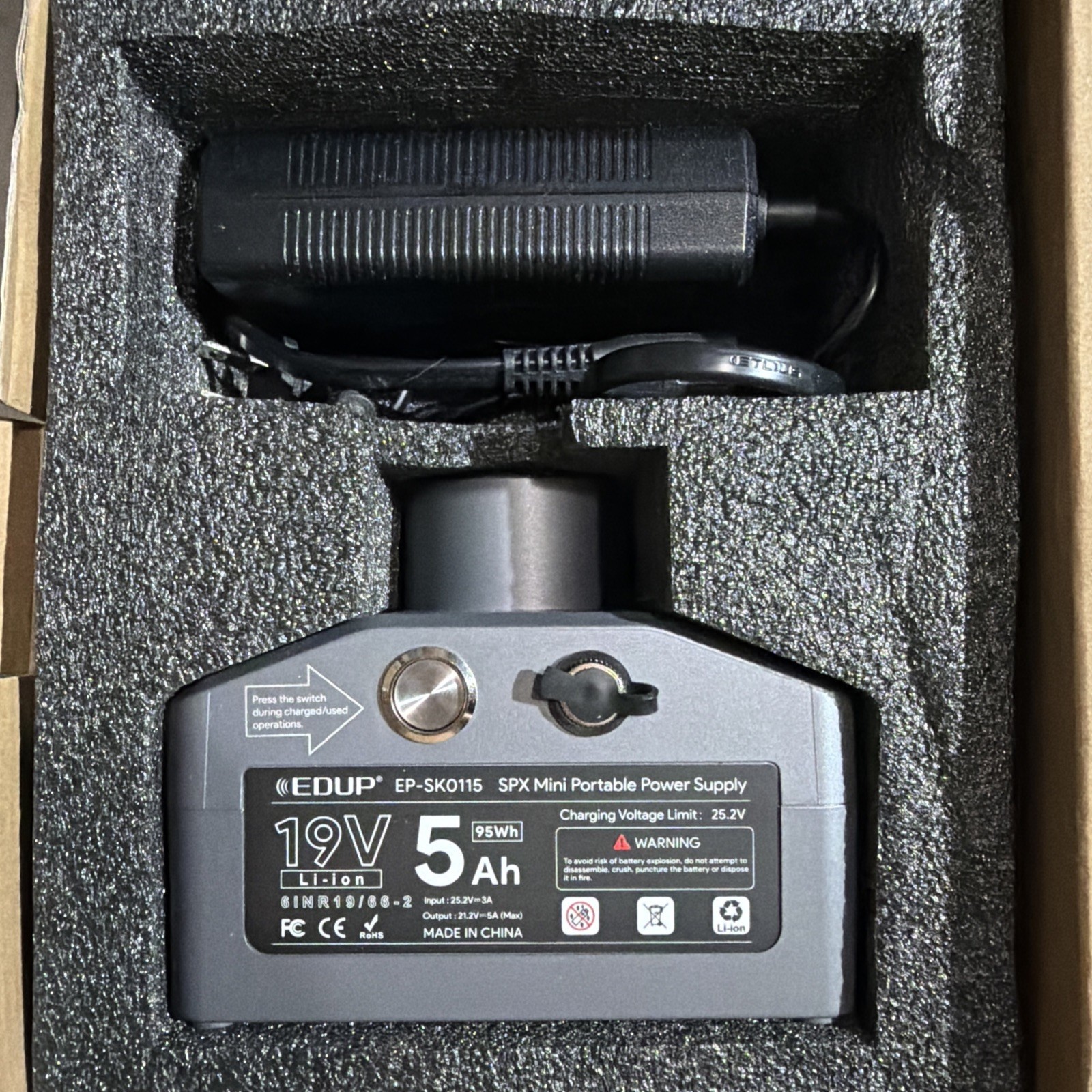Starlink Mini Battery Pack 95Wh, 19V/5Ah With Charger - 2025 Upgraded Battery P