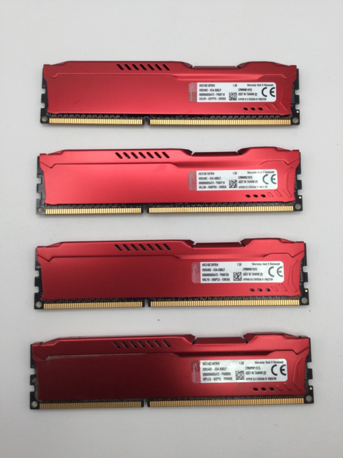 Kingston HyperX HX318C10FR/4 16GB (4x4GB) 1866MHz PC3 UDIMM Non-ECC Desktop RAM