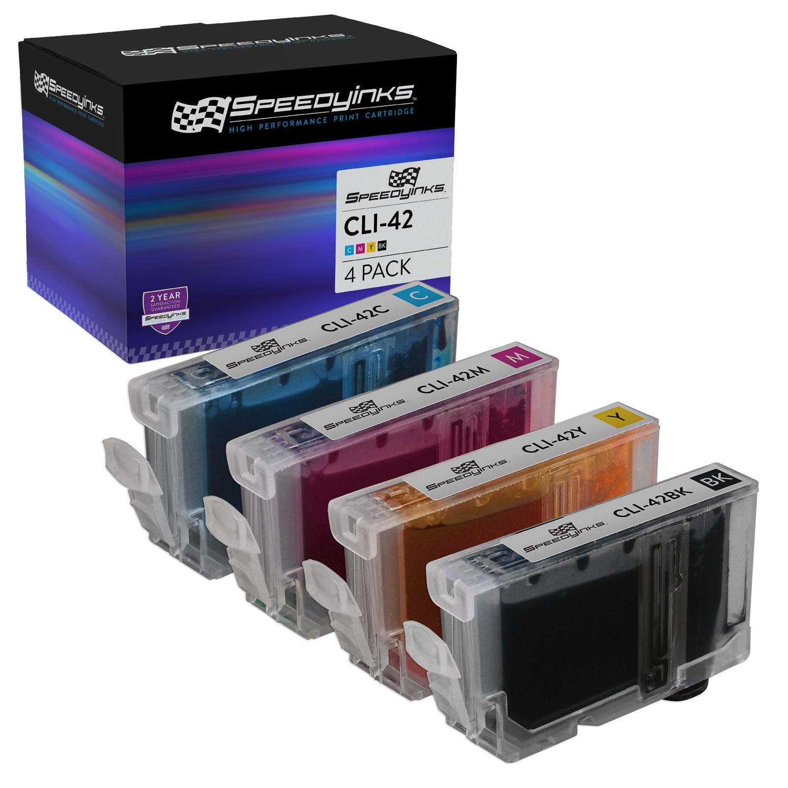 4pk For Canon CLI-42 CLI42 6384B002 6385B002 64386B002 6387B002 PIXMA PRO-100