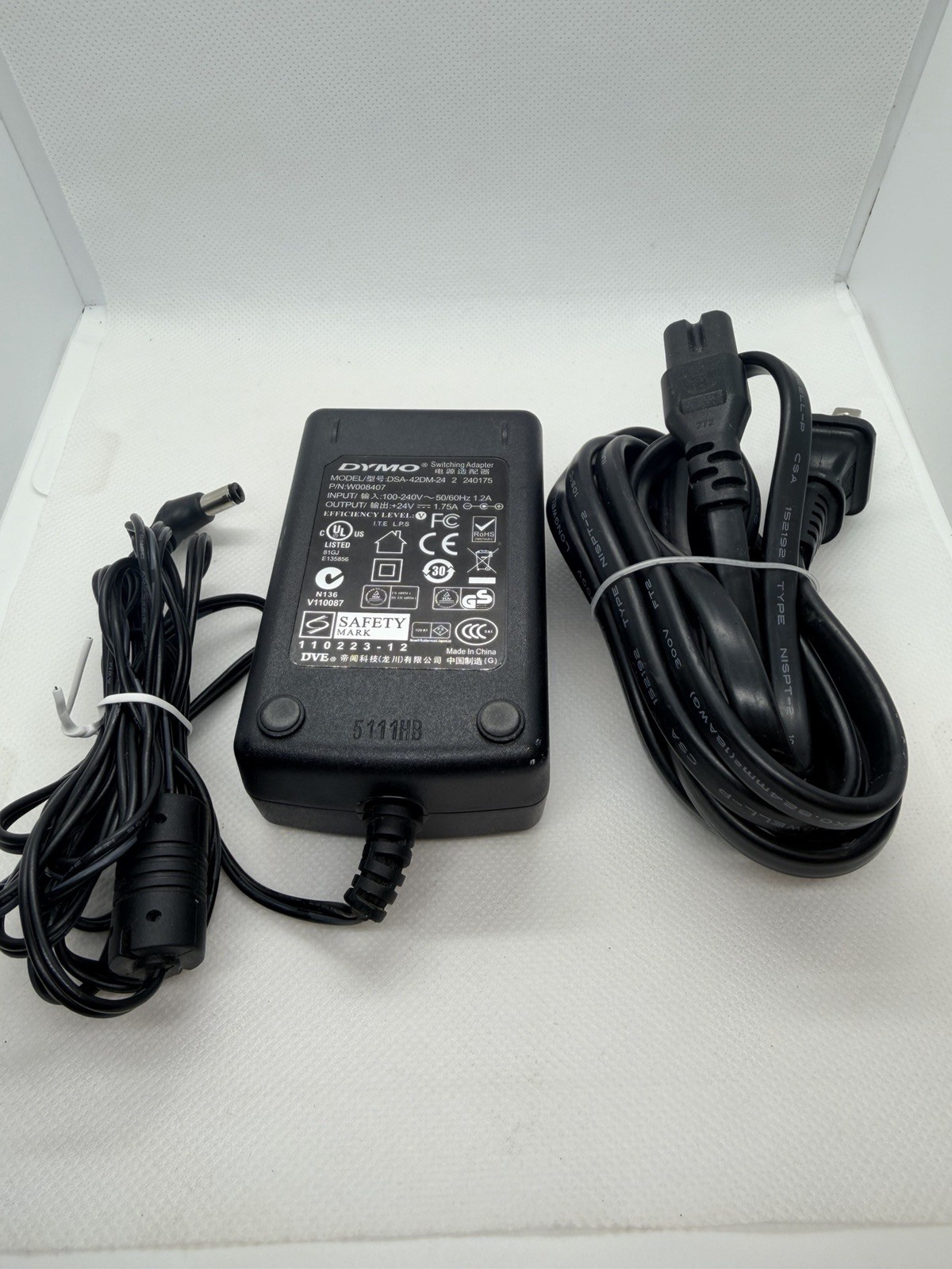 Genuine DYMO Power Adapter DSA-42DM-24 for Labelwriter Printer 24V 1.75A