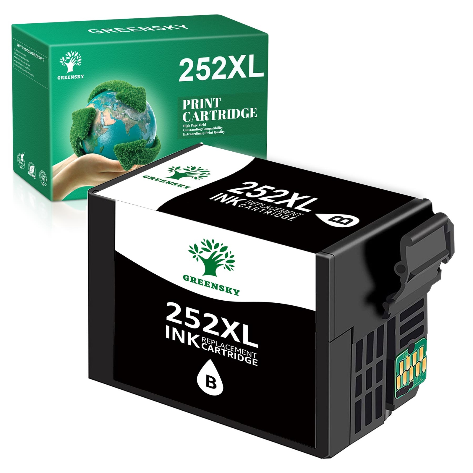1-5PK 252 XL 252XL Ink Cartridge For Epson WorkForce WF-3620 WF-3640 WF-7610