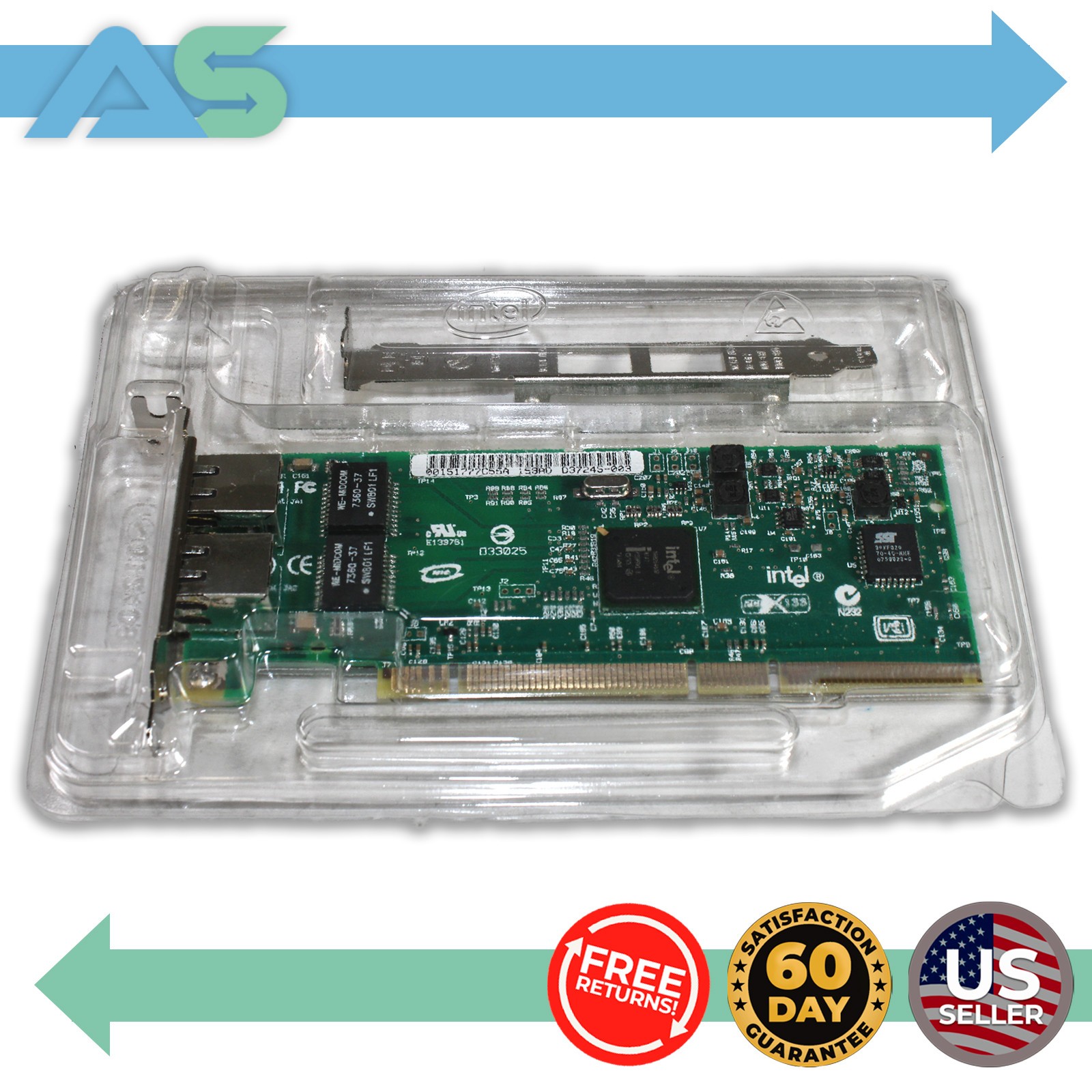 Sun Intel Pro/1000 GT Dual Port PCI-X Gigabit Server Adapter Card | 371-0911-02