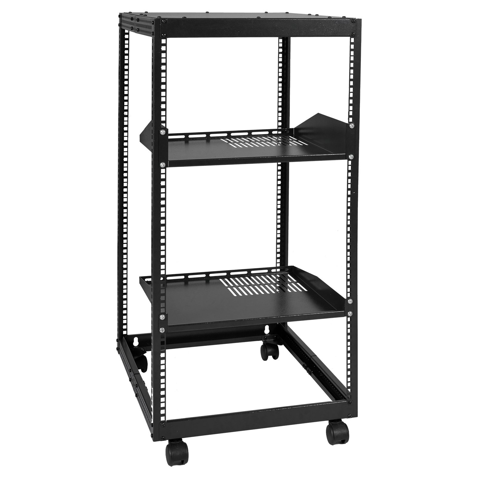 VEVOR 20U 4 Post Open Frame Server Rack Network Enclosure 23''-40'' Adjustable