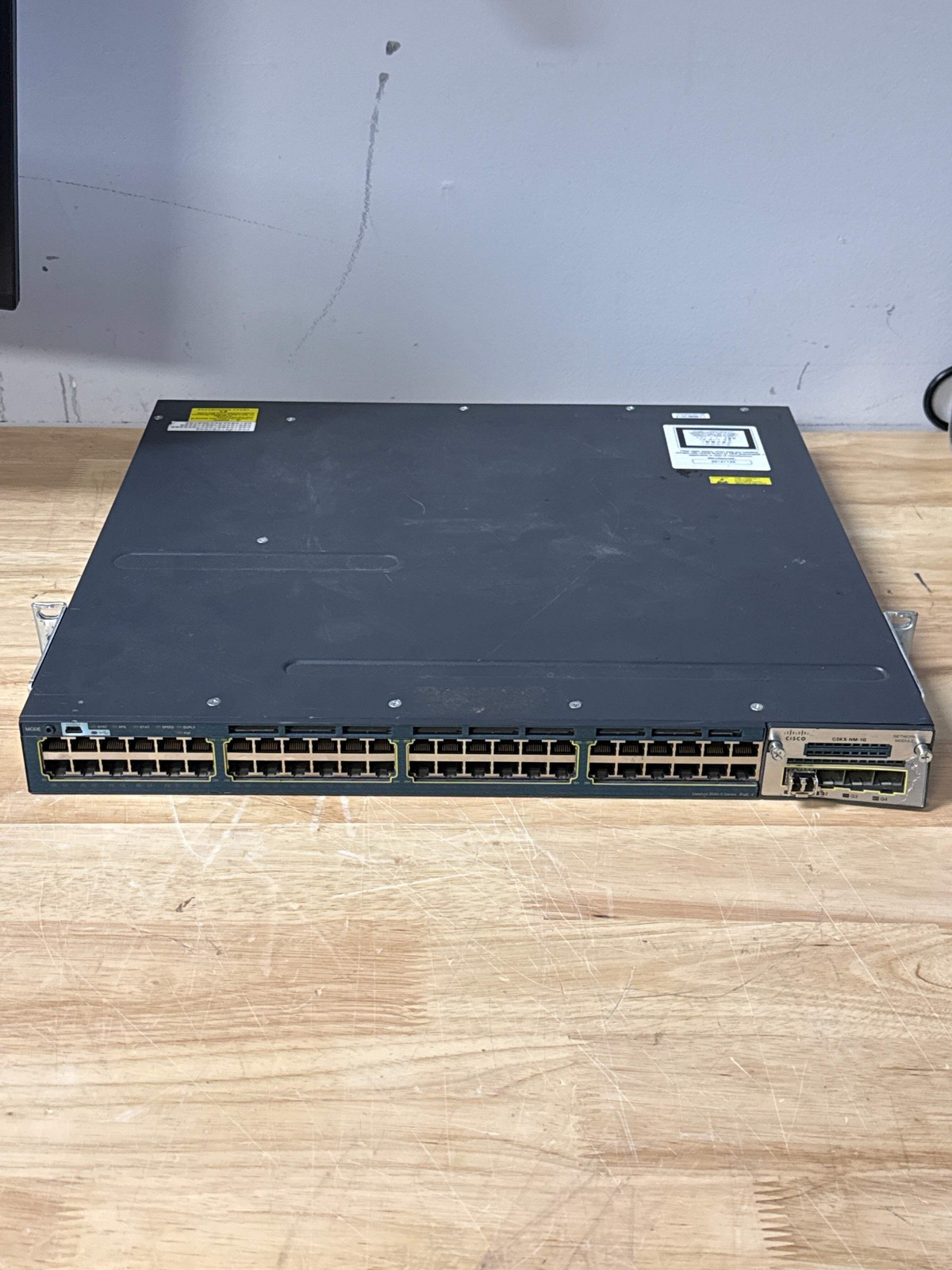 Cisco Catalyst 3560X WS-C3560X-48P-S 48-Port Managed PoE Ethernet Switch