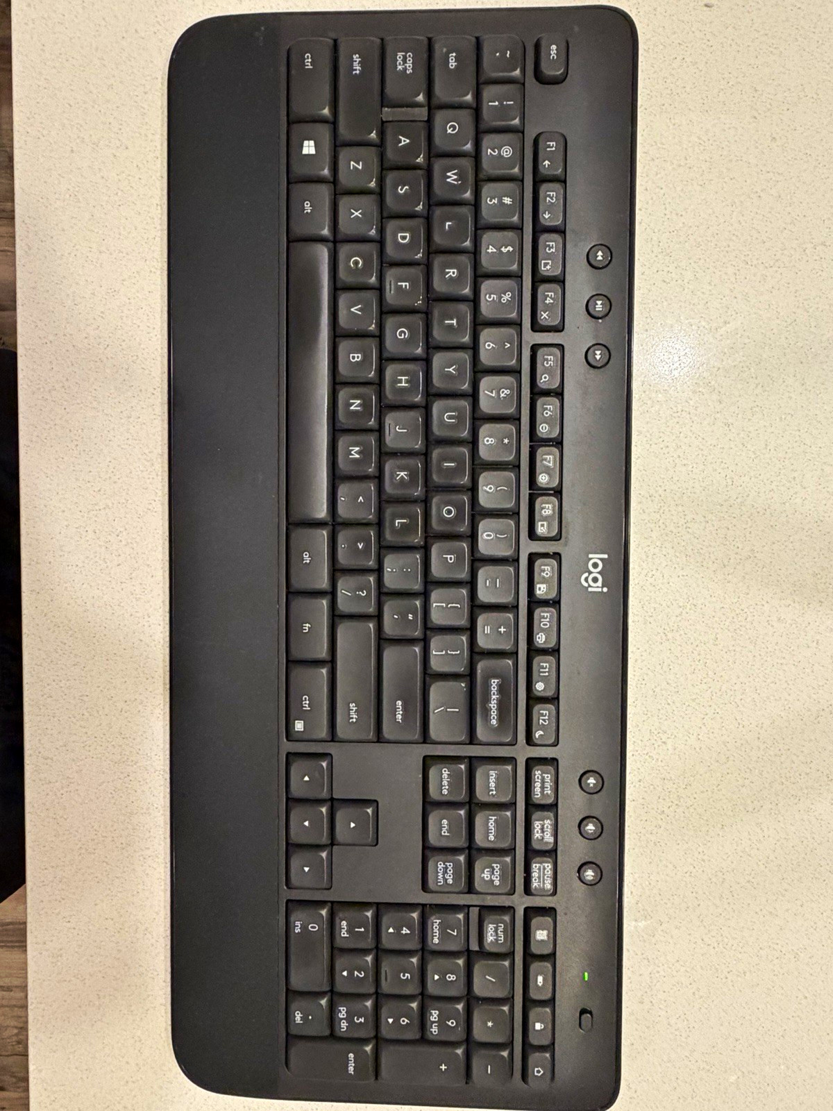 Logitech K545 Wireless Full-Size QWERTY English Keyboard, Multimedia, Black