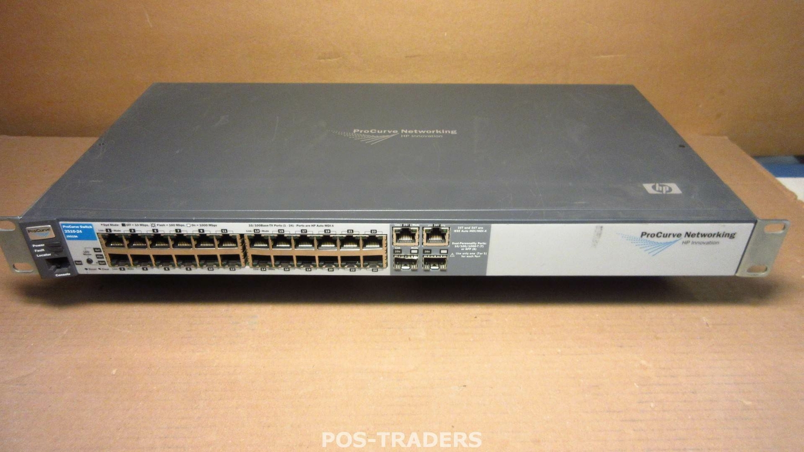 HP ProCurve Switch 2510-24 24-Port 10/100 2-Port GigT/SFP Network J9019A 