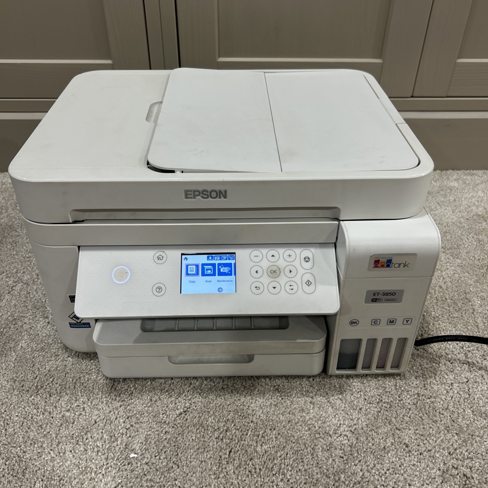 For Parts Epson EcoTank ET-3850 Color Inkjet All-In-One Printer White