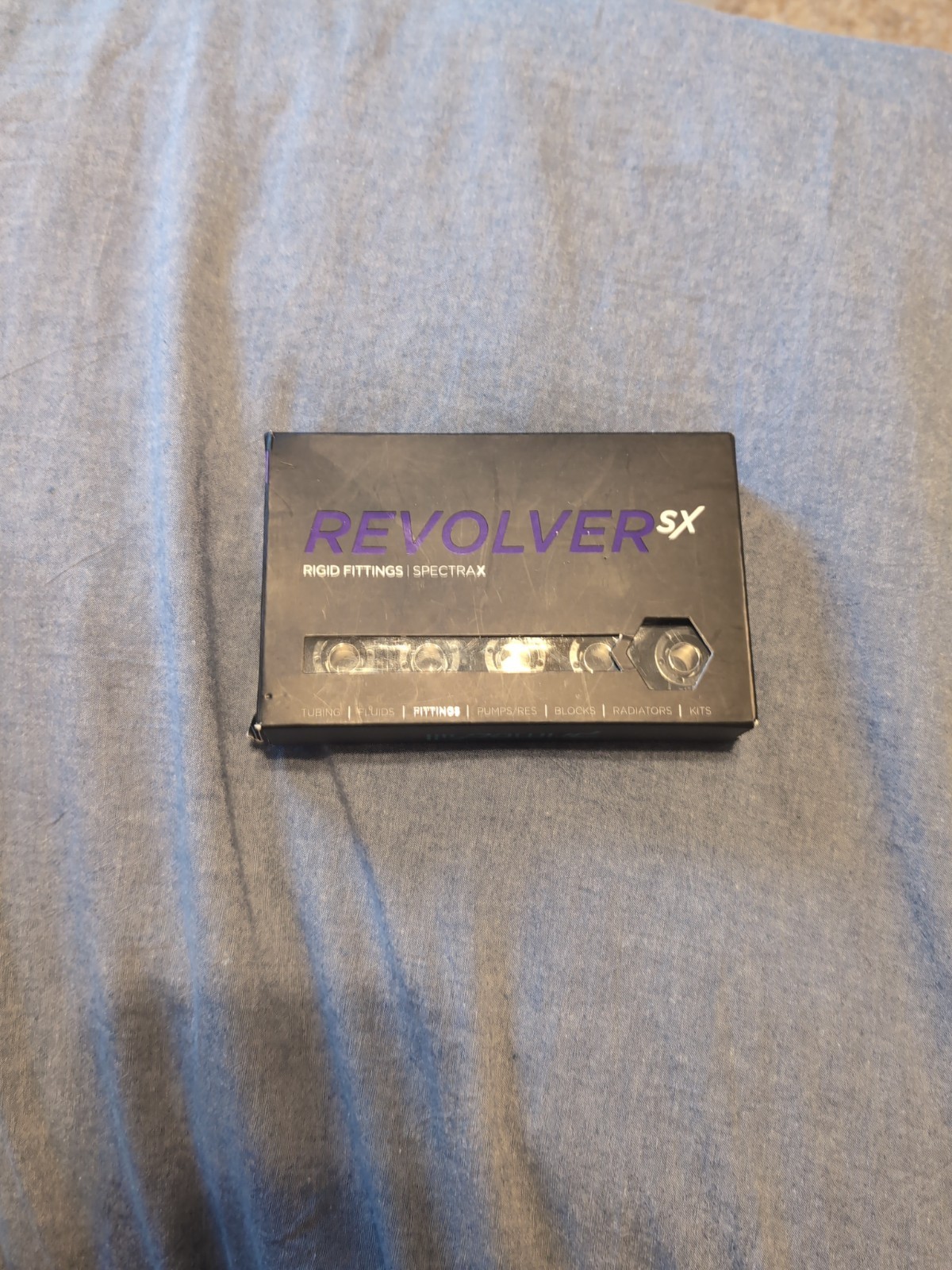 PrimoChill 1/2in. Rigid RevolverSX Series Fitting - 12 pack - Satin Black