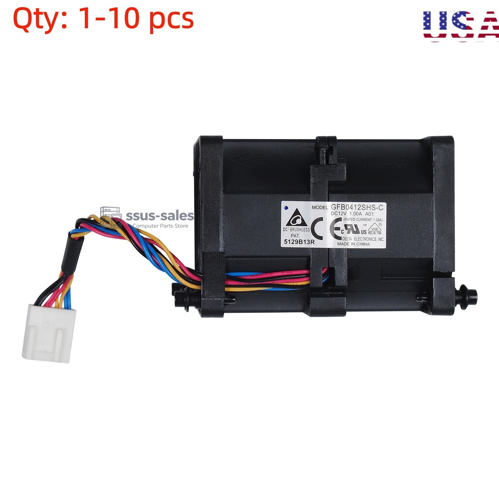 lot For Supermicro Cooling Fan FAN-0101L4 Delta GFB0412SHS-C 12V 1A dual-rotor