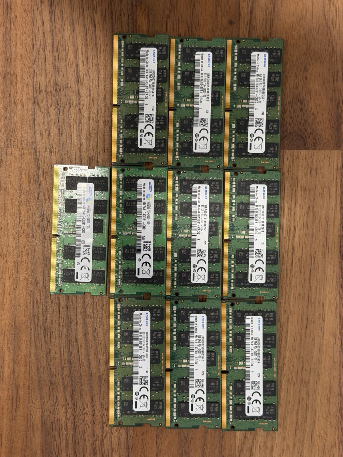 Samsung 8GB 2Rx8 PC4-2400T PC4-DDR4 2400 ECC  Memory RAM