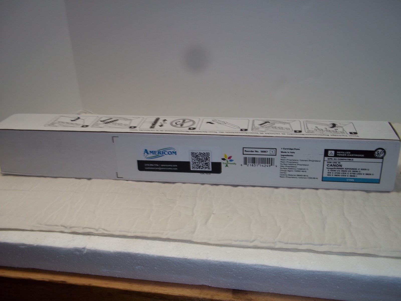 Canon GPR-53 Compatible Cyan Refilled Toner Cartridge NEW