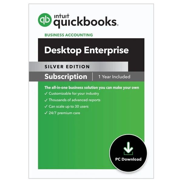 5 User Monthly QuickBooks Enterprise Silver 2024 - 20% OFF LIFETIME