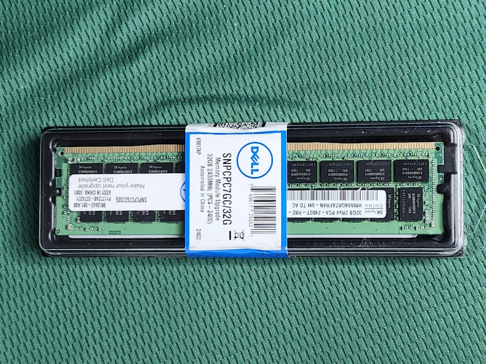 NEW Dell SNPCPC7GC/32G  32GB DDR4 PC4-2400 ECC RDIMM RAM Memory