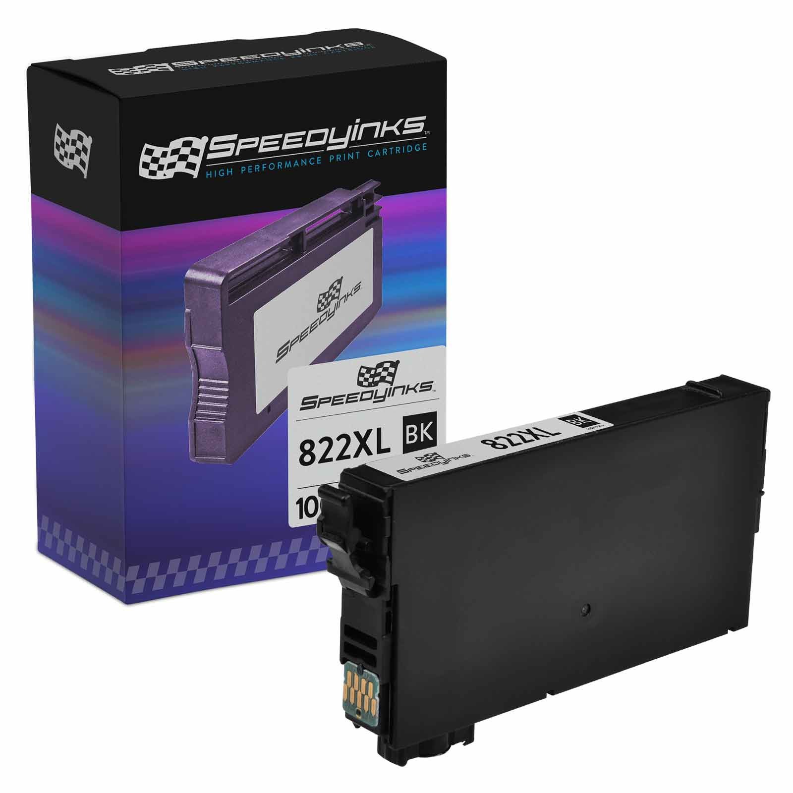 Speedy REMAN Epson 822XL T822XL120 HY Black Ink Cartridge WF 3820 4820 4830 4834