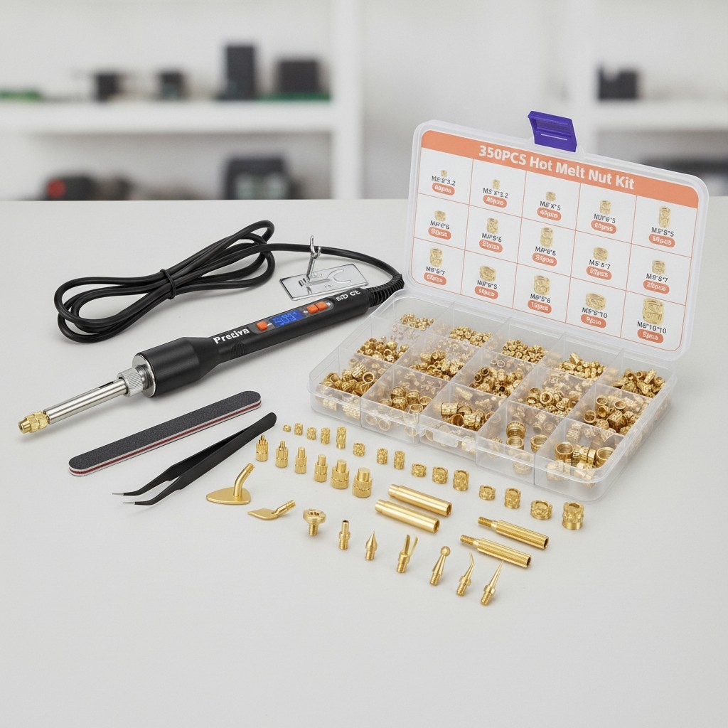 Heat Set Inserts, Brass Threaded Inserts Set for 3D Printer, M2-M8