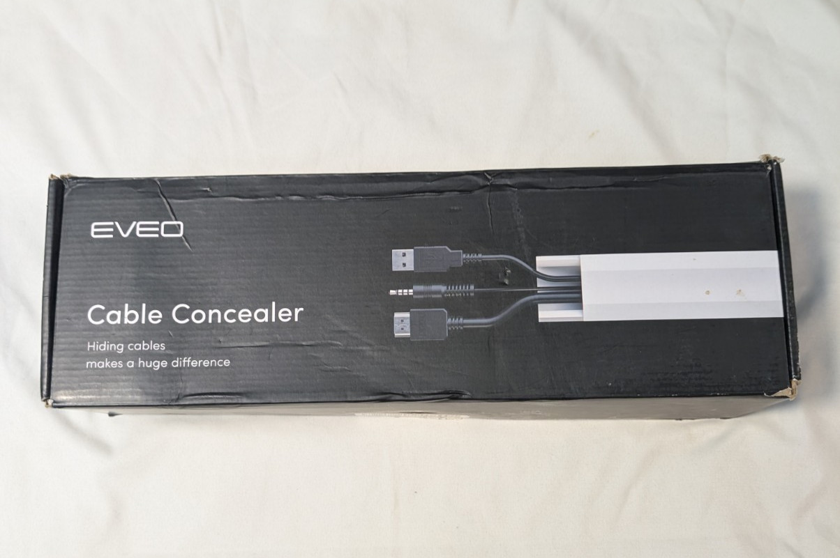 EVEO Cable Hider Wall 306" Cable Raceway Cord Concealer White Open Box