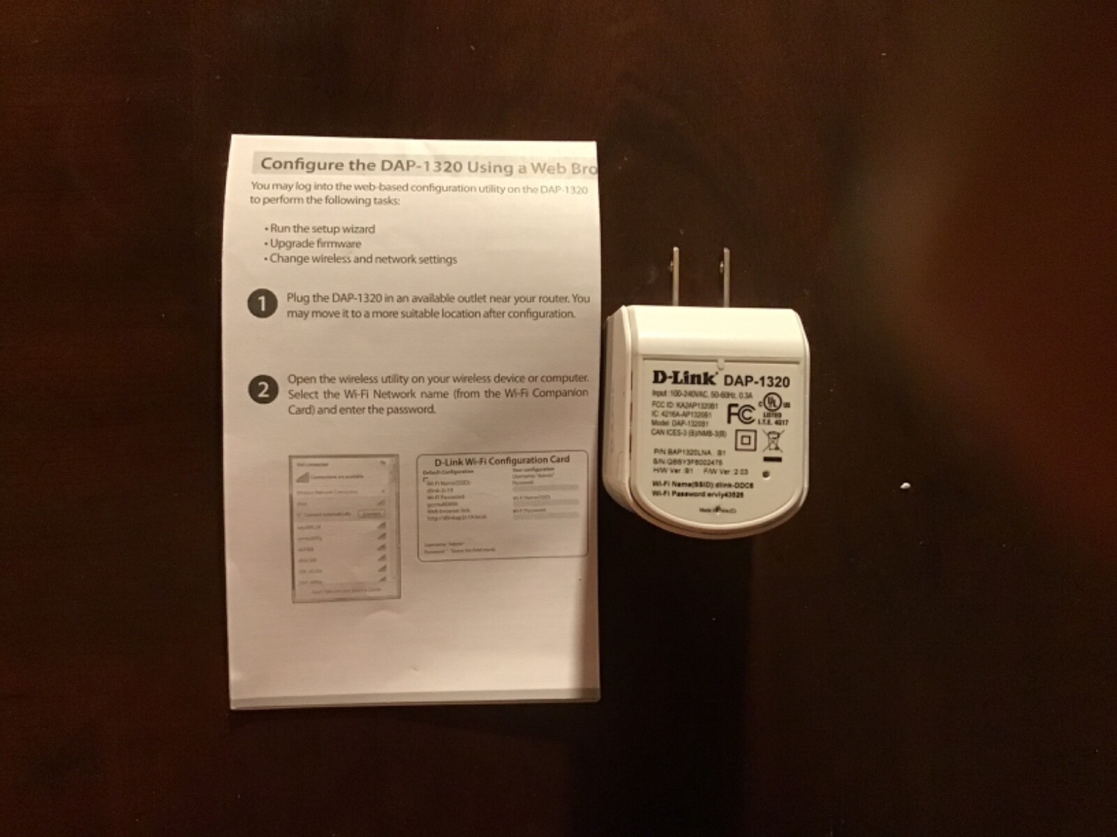 D-Link DAP-1320 Wireless Range Extender WPS Plug n Play