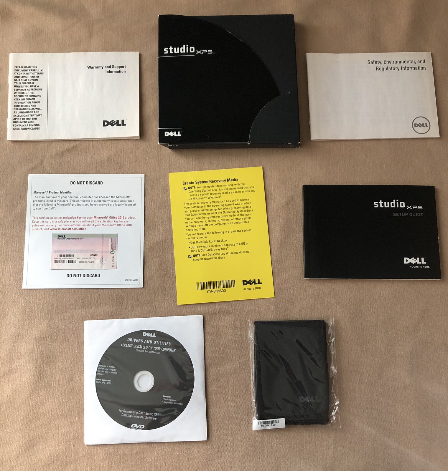 Dell Studio XPS Restore Setup Guide with Drivers and Utilities (See Photos)