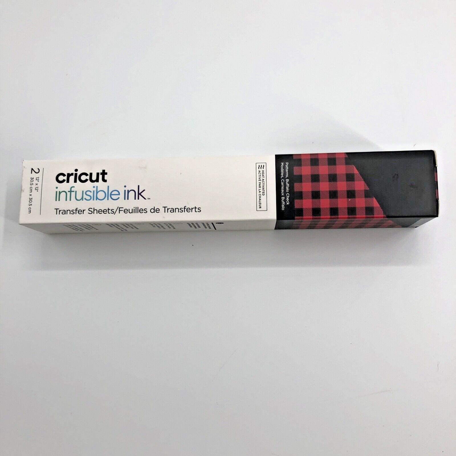 Cricut Infusible Ink Transfer 2 Sheets Buffalo Check 12"X12" Heat Activated NEW