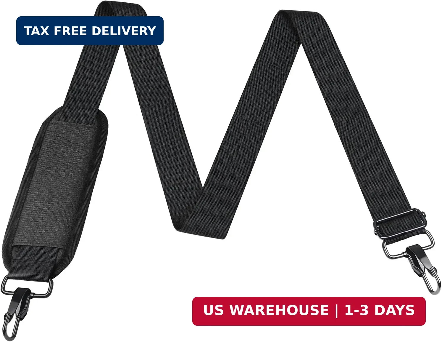 56 inch Shoulder Strap, Universal Adjustable Thick Soft Shoulder Strap