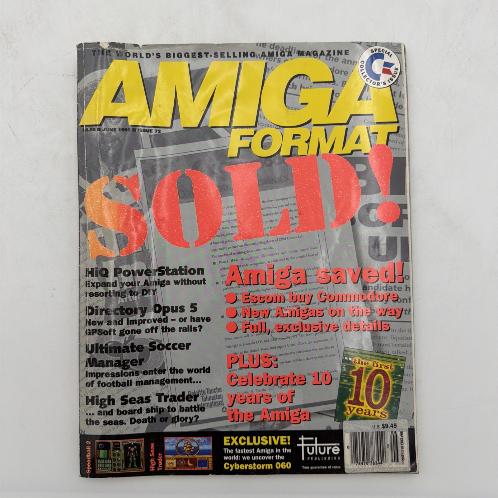 Amiga Format Issue 72 June 1995 SOLD Escom Commodore Amiga 10th Anniversary