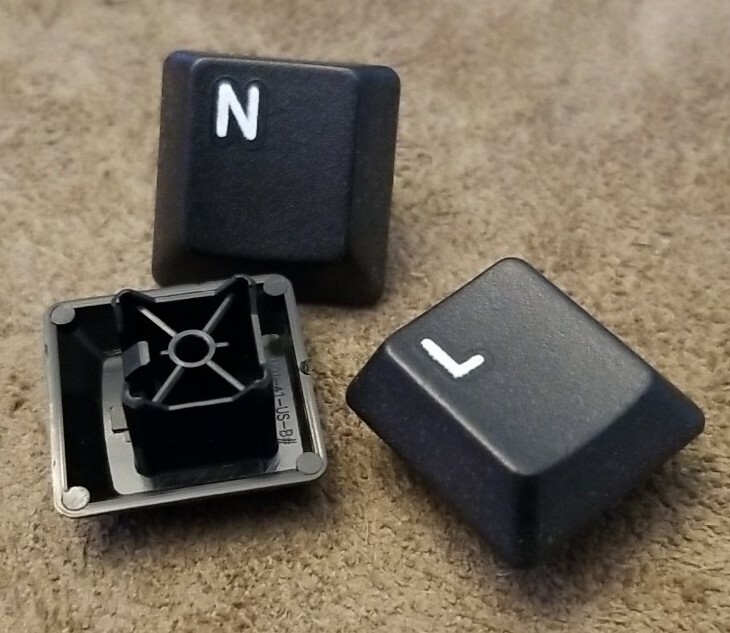 Logitech K270 Keyboard Y-R0042 Replacement Key Covers Caps Only **Free Shipping