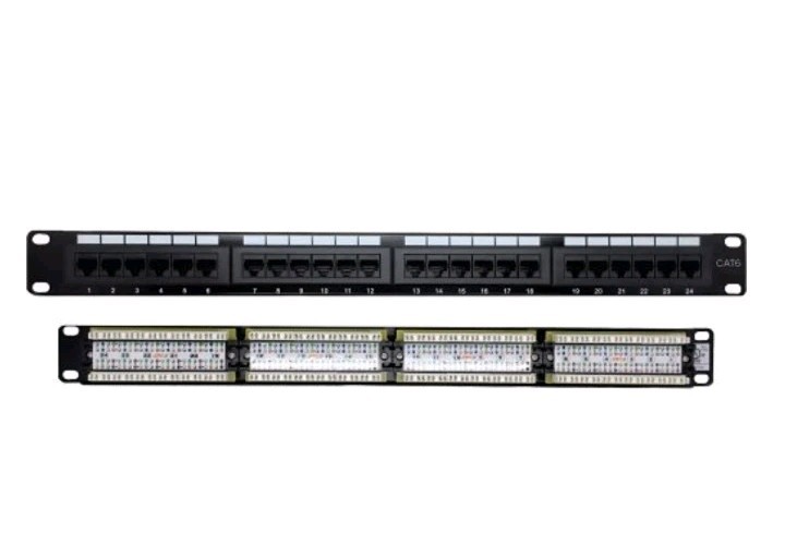 W Box Technologies C6PP24 Cat6 Patch Panel 19" 1U Rackmount 24-Port ~New