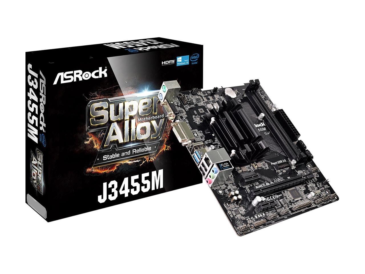 ASRock J3355M Intel Dual-Core Processor J3355 Micro ATX Motherboard / CPU Combo