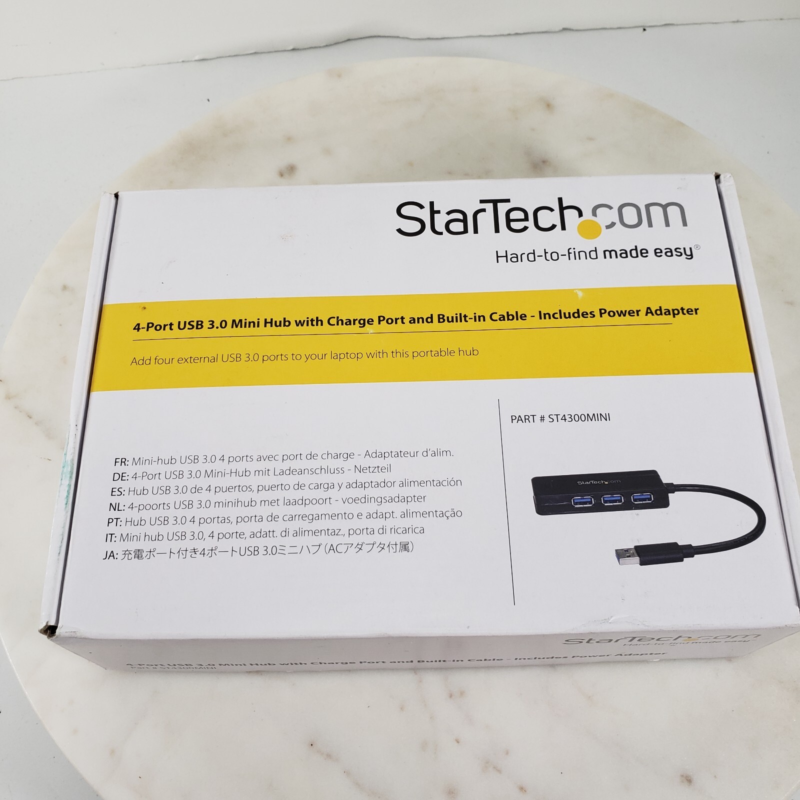 StarTech.com ST4300MINU3B 4 Port USB 3.0 Mini Hub Type-A with Charge Port