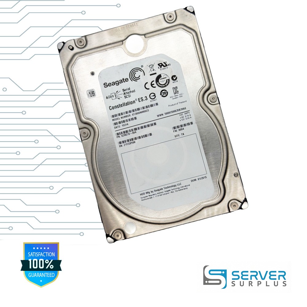 Seagate Constellation ES.3 3TB SAS 6Gb/s 6Gb/s 3.5" HDD | ST3000NM0023