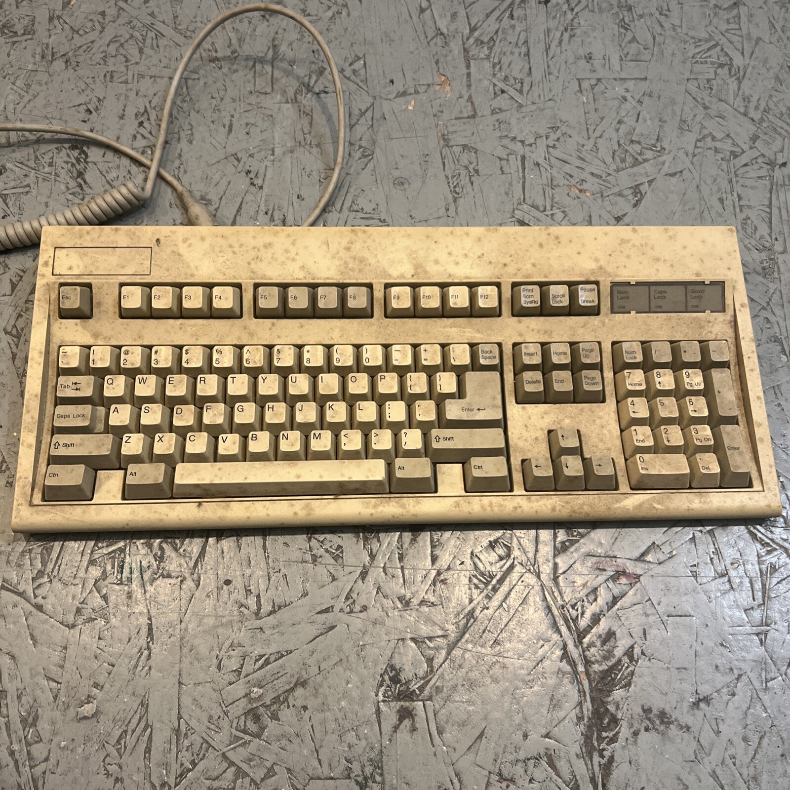 Vintage Major Micro E03601Q Wired Computer Keyboard Keytronic E03601Q
