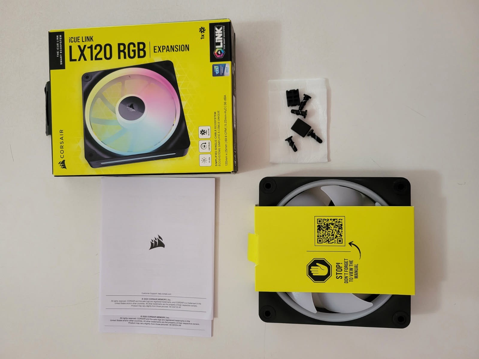 CORSAIR iCUE LINK LX120 RGB 120mm Fan Expansion 2x Light Loops -Free Shipping