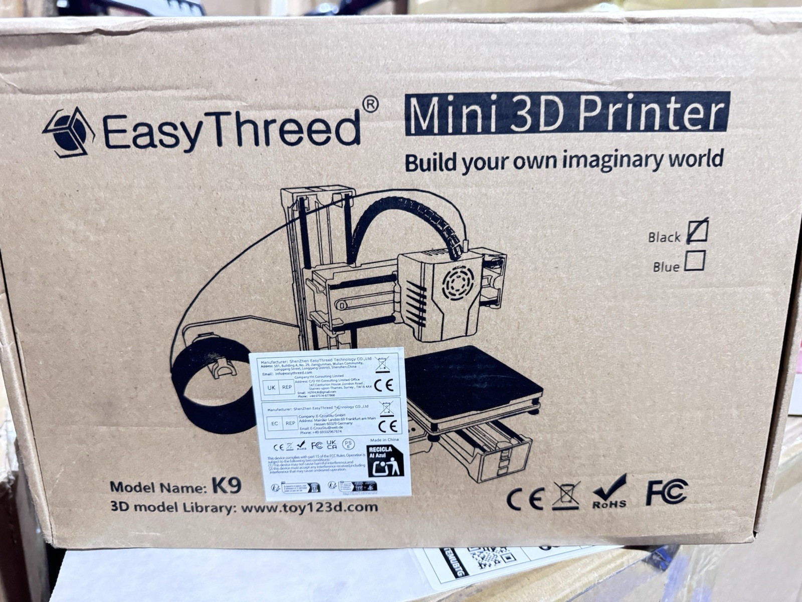 EasyThread K9 Mini 3D Printer Portable Desktop FDM Printing Machine