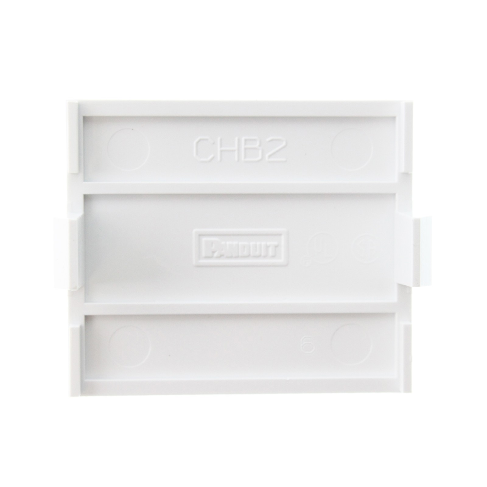 PANDUIT CHB2WH-X PAN-NET MINI-COM 1/2 BLANK INSERT, WHITE, (10 PACK)