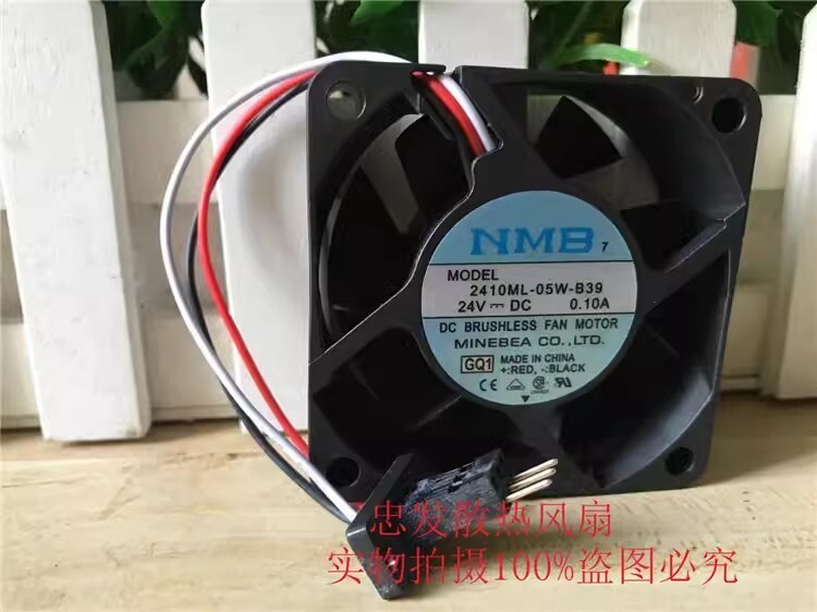 NMB 2410ML-05W-B39 DC24V 0.10A 3-Pin Silent Cooling Fan