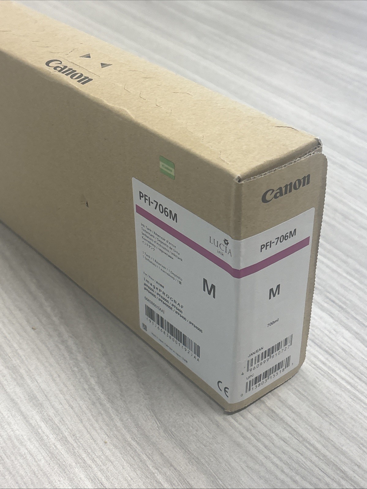 Canon PFI-706M Magenta 700ml Genuine OEM Ink 6683B001 Factory Sealed