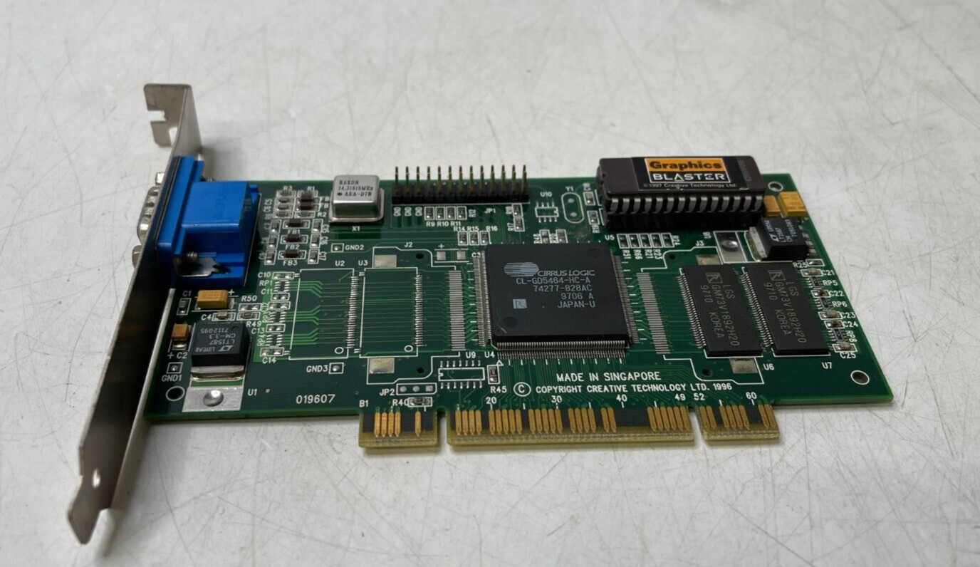 Creative Labs Graphics BLASTER PCI Video Card Cirrus Logic GD5464 -CT6320 CT6381