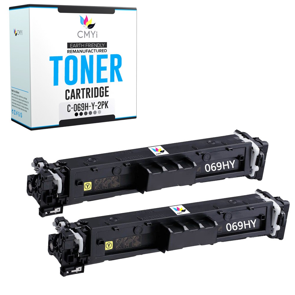 CMYi 2-PK Replacement 069H Yellow Cartridges for Canon Color imageCLASS MF751Cdw