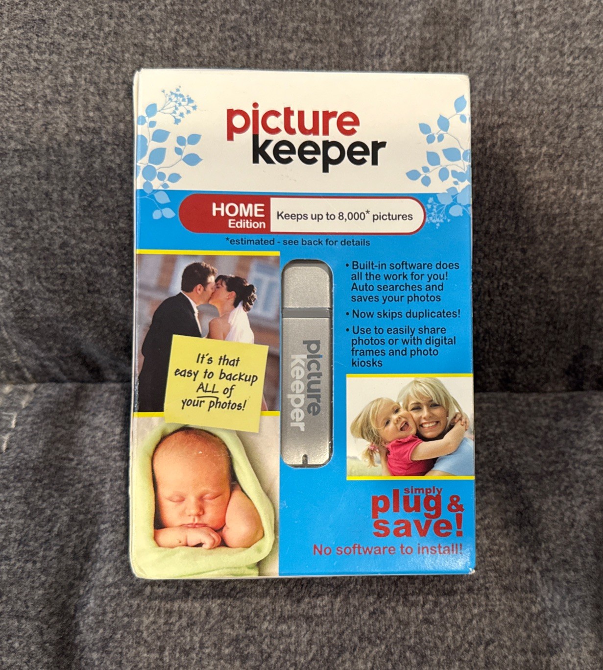 Picture Keeper PK 8 Automatic Photo Backup Device 8GB Sealed PC & Mac ~ New