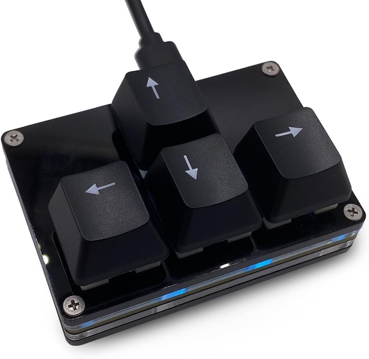 Mini 4-Key Keypad WASD Arrow Key Keycaps Keyboard One-Handed Mechanical Gamin...