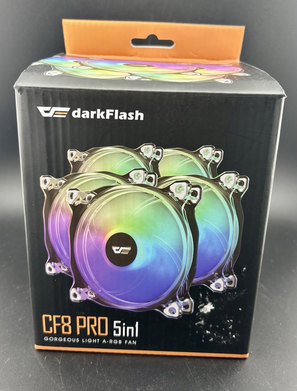 Darkflash cf8 Pro 5in1 Gorgeous Light A-RGB Cooling Fan 5 Pack New Open Box